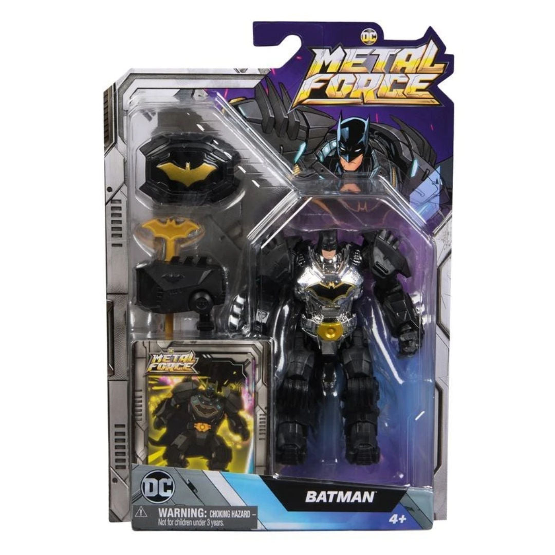 DC Metal Force Batman Action Figures Set, For Age 4+ Years