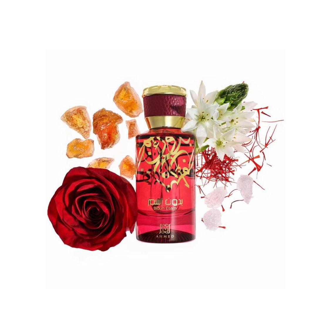 Ahmed Al Maghribi Bidun Esam Long Lasting Unisex Eau De Parfum, 50ml