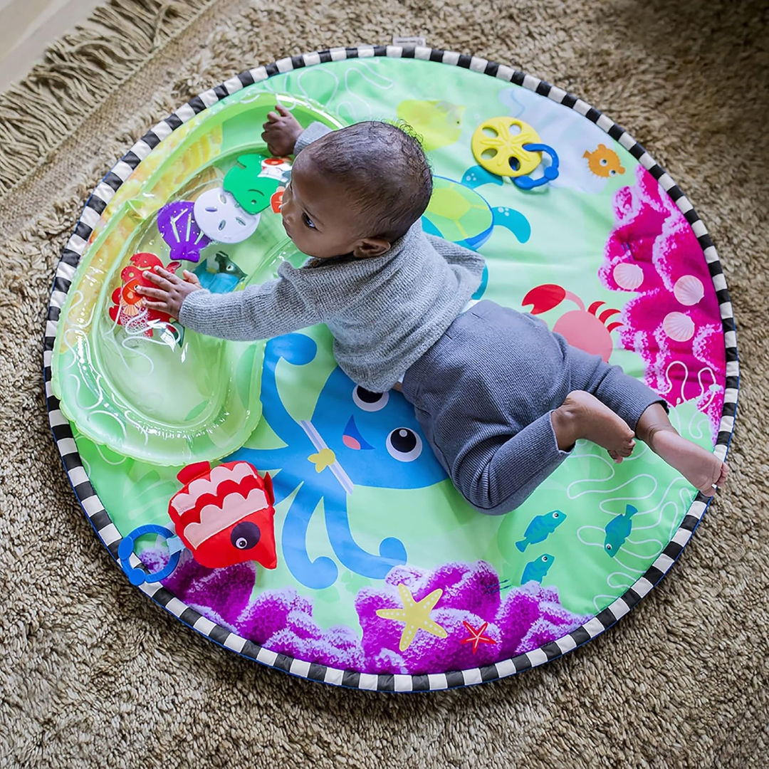 Baby Einstein Sea Floor Explorers 2-in-1 Water Mat Play Gym,  Ages Newborn and Up