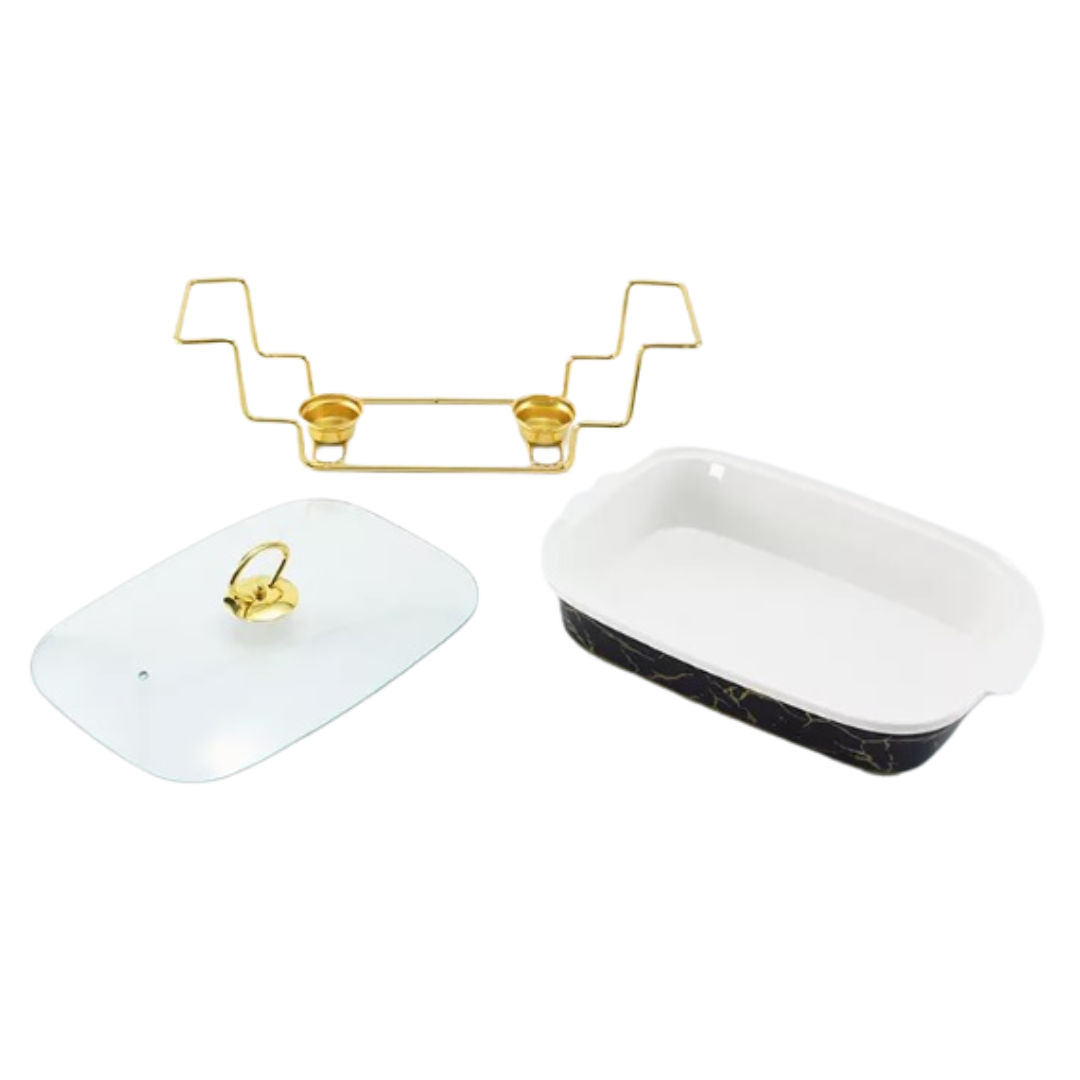 RSC Ceramic Food Warmer Elegant Serving & Heating Set