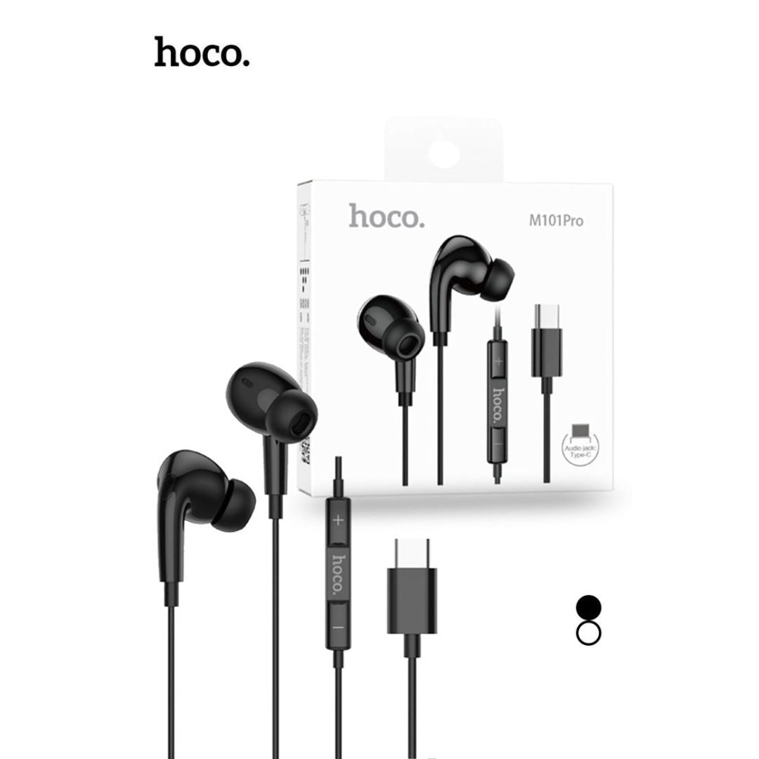 Hoco M101 Pro Crystal sound Type-C wire-controlled digital earphones with microphone