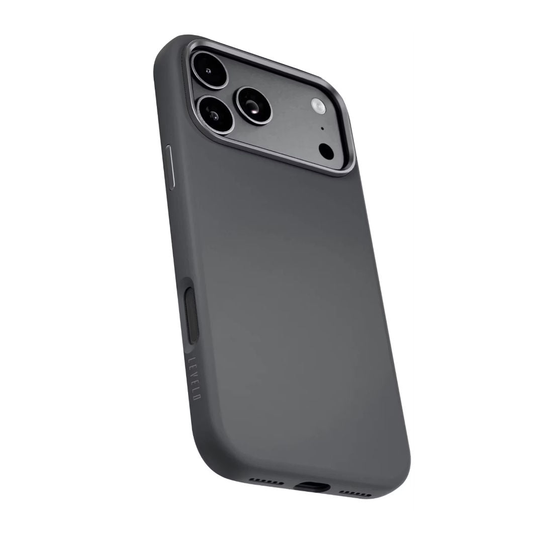 Levelo Iris MagSafe Magnetic Silicone Case For iPhone 18 Pro Max, Black