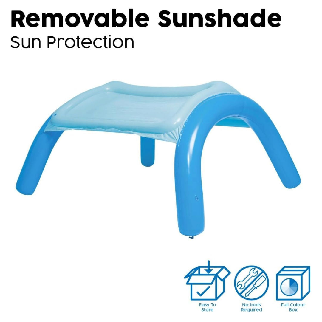 Bestway Play Pool with Canopy, 1.4x1.4x1.14M, 2+ Years