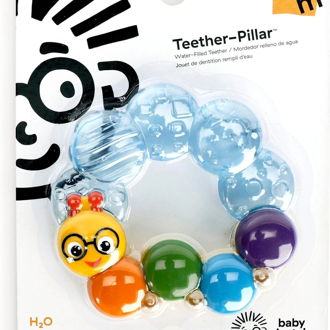 Baby Einstein Caterpillar Teether-Pillar Rattle Toy, 3 Months+