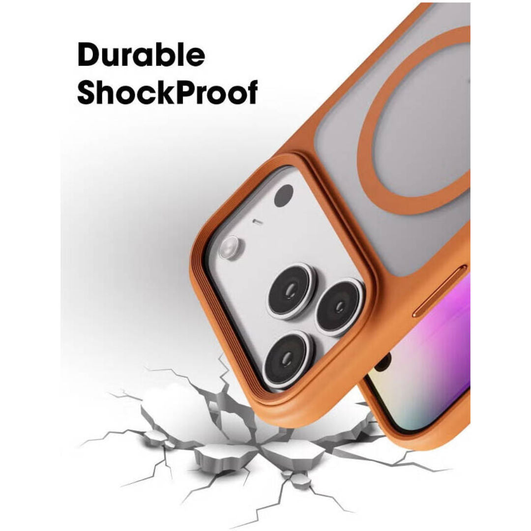 Blupebble Helion Case MagSafe For iPhone 17 Pro, Protective Cover, Orange
