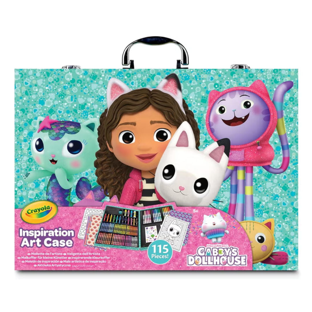 Crayola GABBY'S DOLLHOUSE, Inspiration Art Case, 115 Pieces