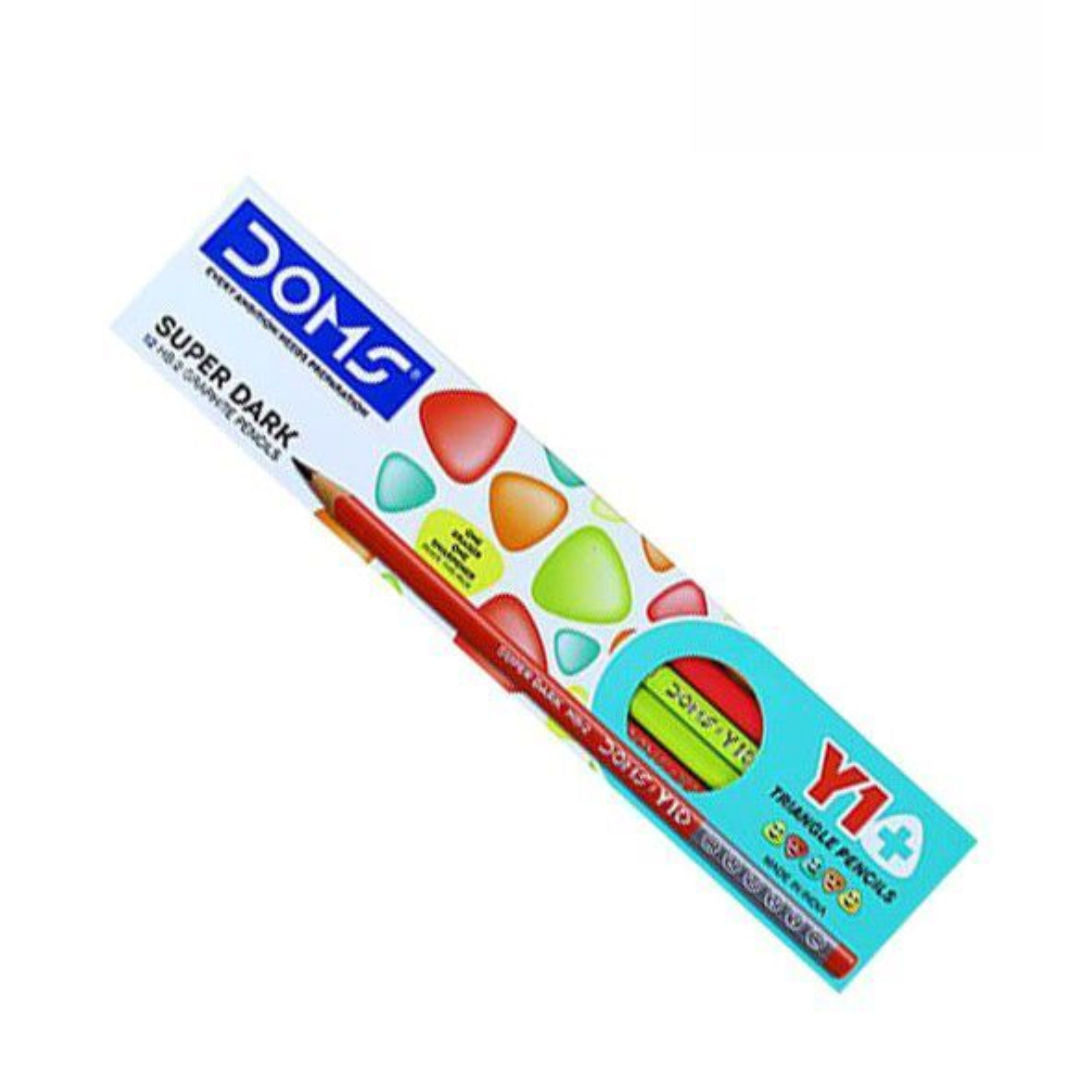 Doms 12 pieces HB2 Y1+ Triangular Pencil 7151
