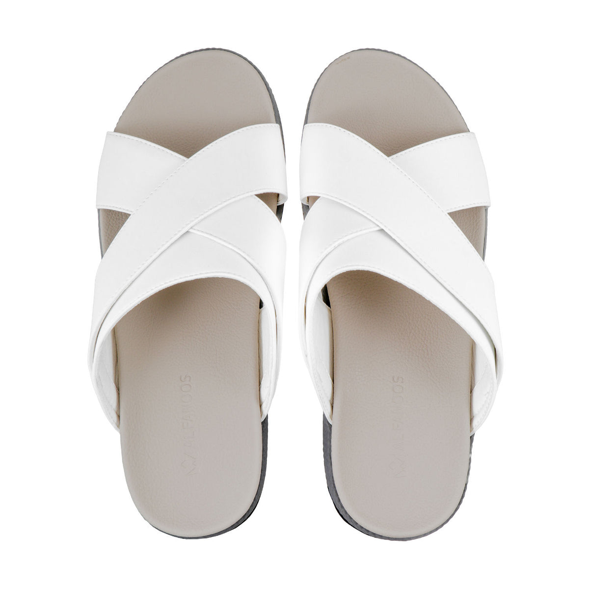 AL FANOOS AF-910 Men's Arabic Style Sandals with PU Leather Upper, EVA Cushioning & TPR Sole