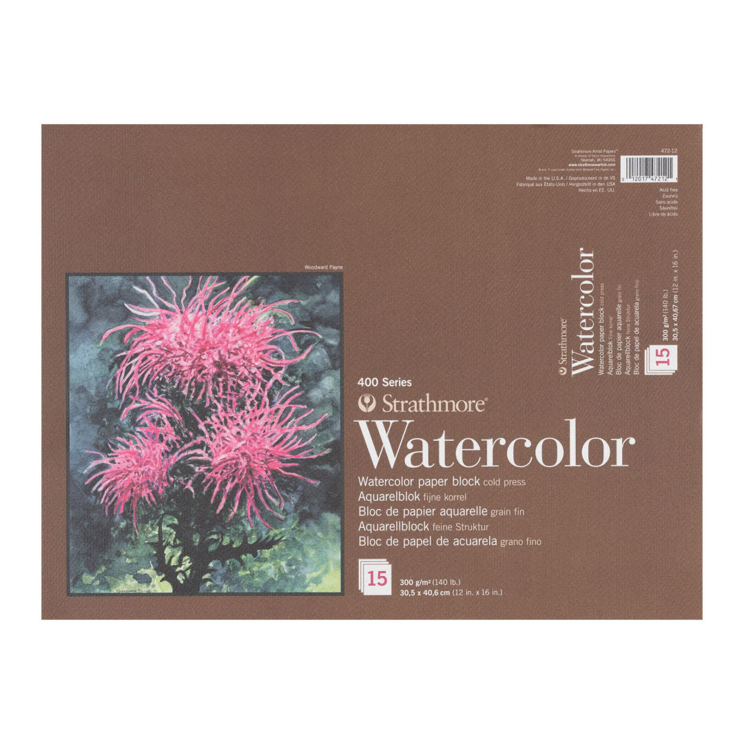 Strathmore Watercolour Pad, 30.5x40.67cm, 15 Sheets, 300gsm