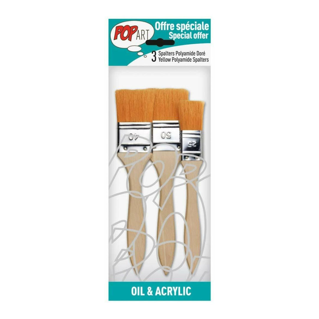 Pebeo 3 Pcs Spalter Brush Set