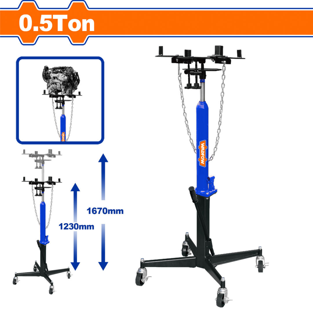 WADFOW Transmission Jack, Hydraulic Lift, Adjustable Height