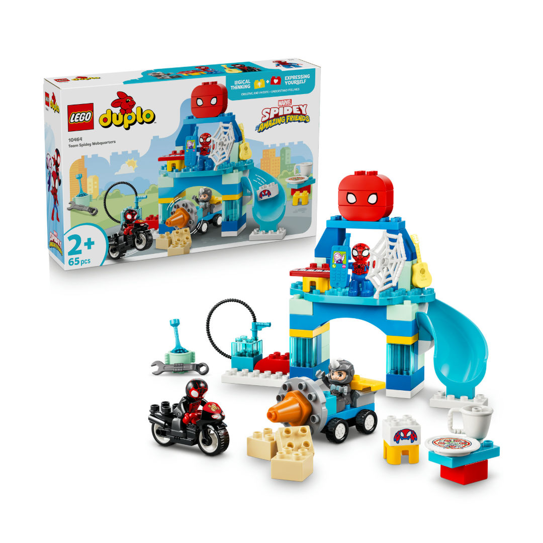 LEGO DUPLO Marvel Team Spidey Webquarters Building Toy Set, For Age 2+ Years