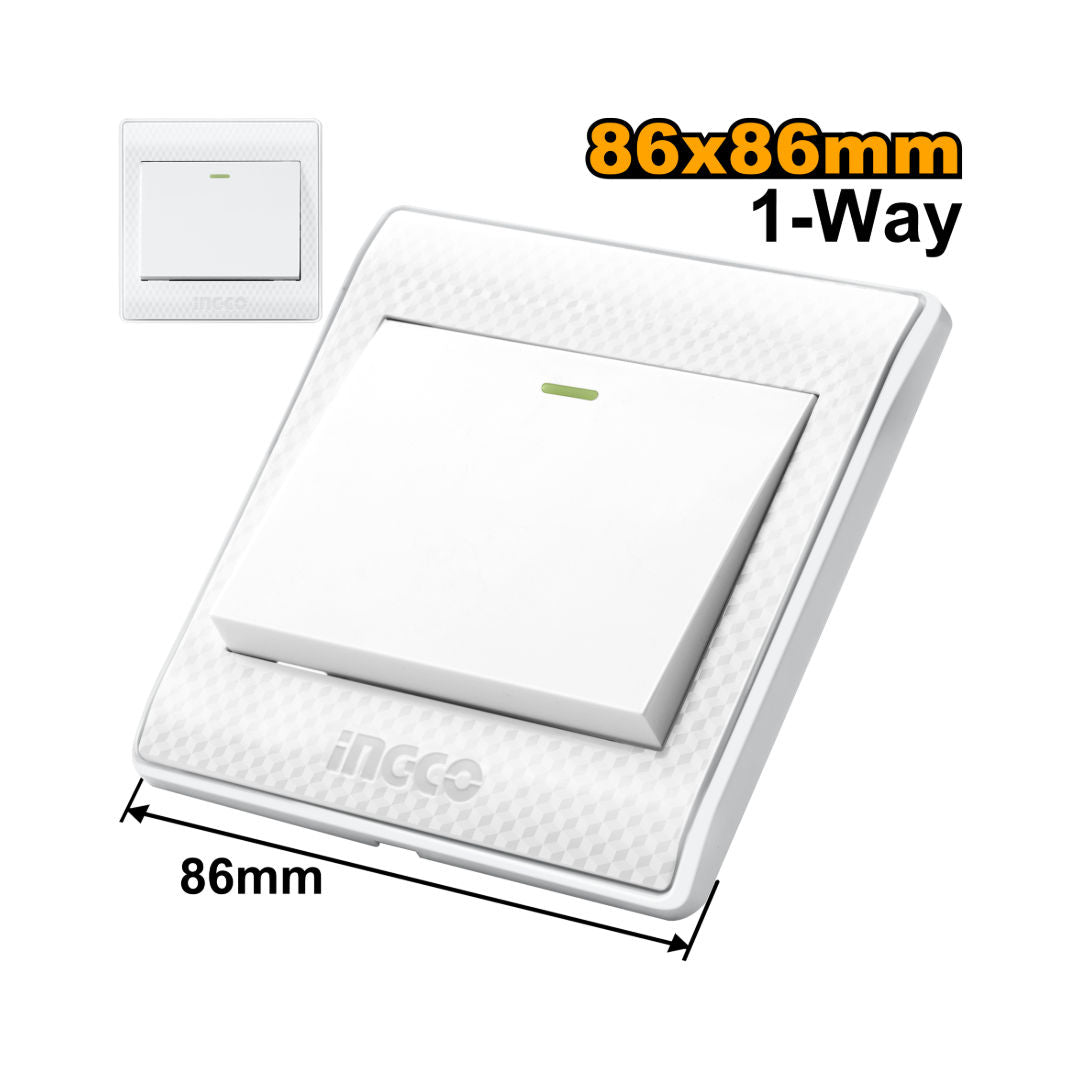 INGCO Switch, 86x86mm, 16A