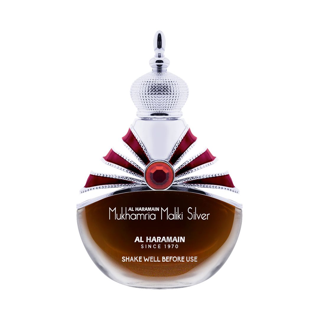 Al Haramain Mukhamria Maliki Silver, Premium Concentrated Perfume Oil, 30ml