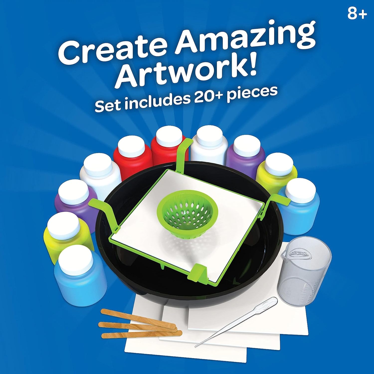 Crayola Washable Paint Pour Art Set, 20+ Pieces