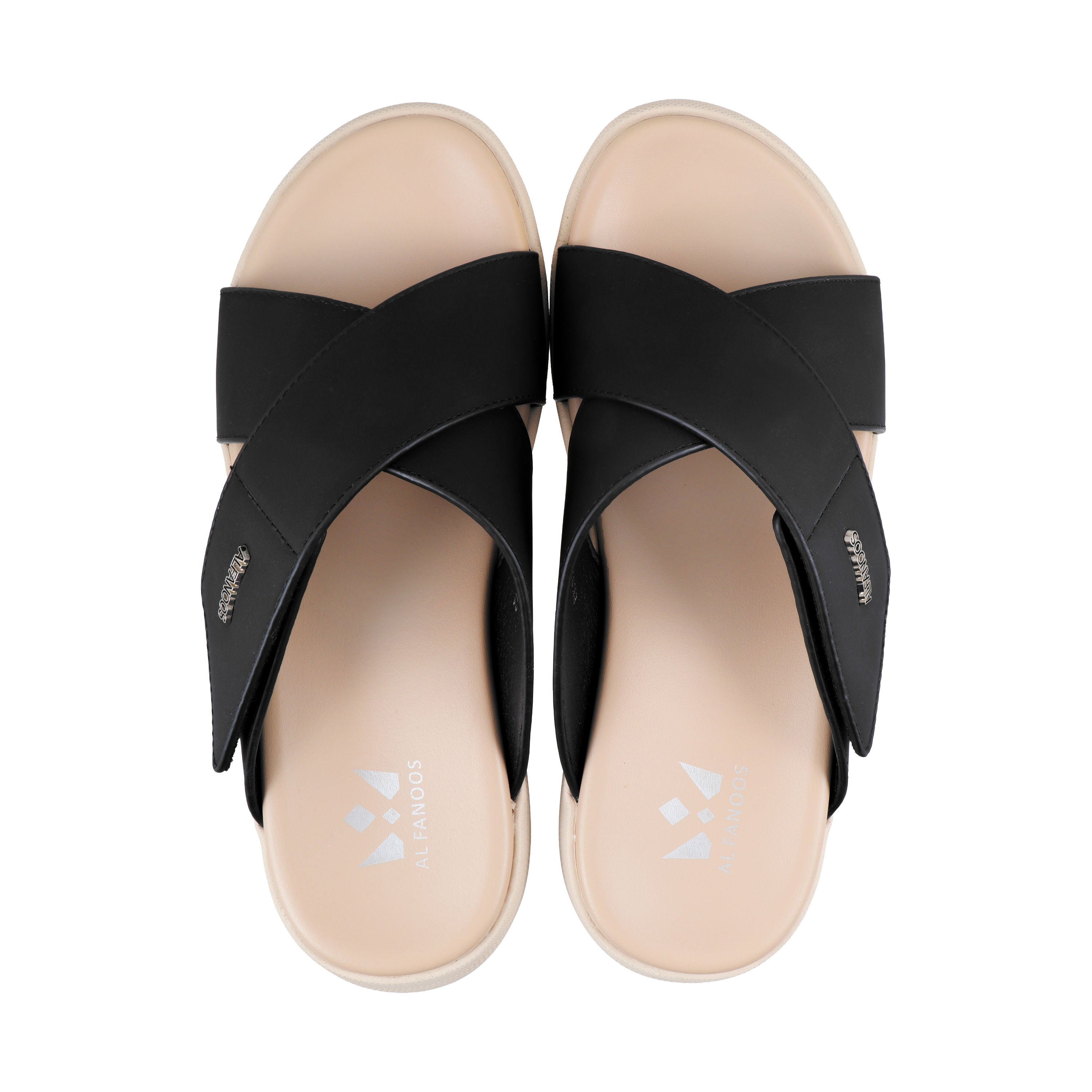 AL FANOOS Men's Medicated Sandals with Microfiber Upper, PU Foam Insole & EVA-TPR Sole