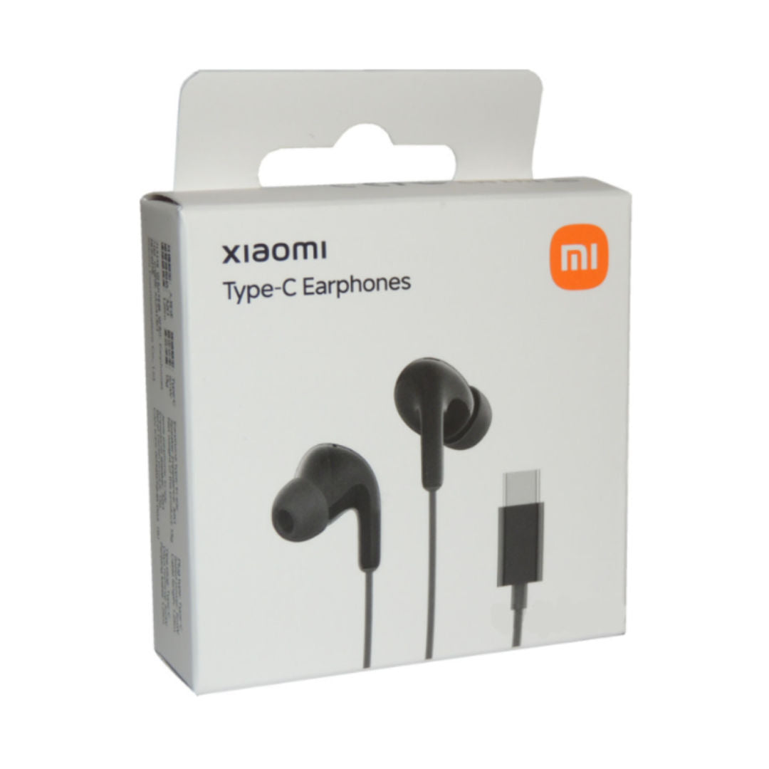 Xiaomi Type-C Wired Earphones with HD Microphone & 12.4mm Driver, Black