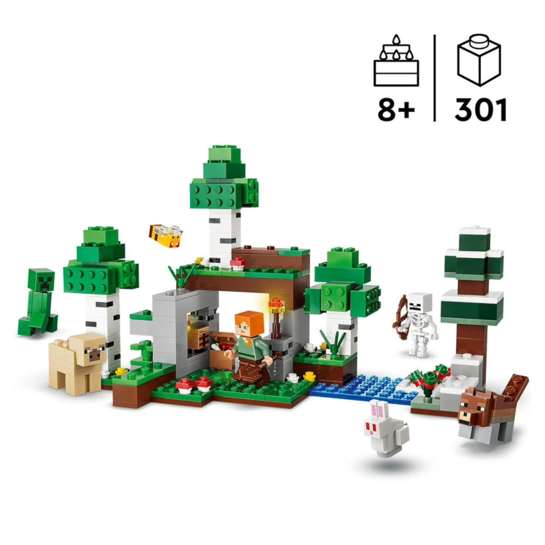 LEGO Minecraft The First Night Adventure Building Set, 301 Pieces, For Age 8+ Years