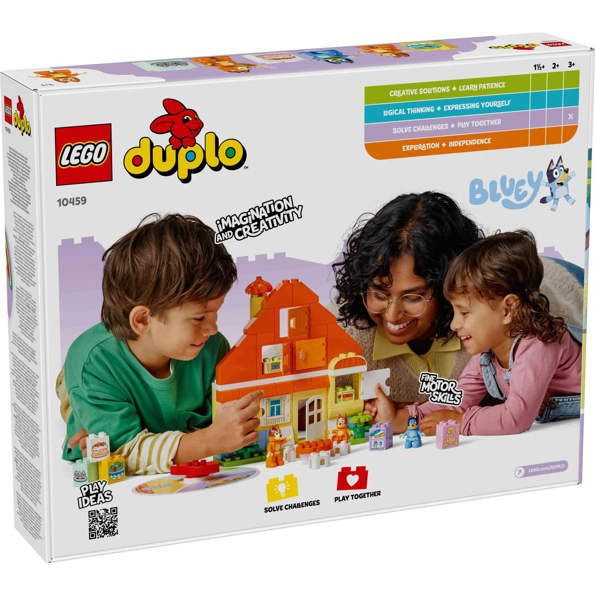 LEGO DUPLO Bluey's Family House with Memory Game Building Set for Ages 3+, 83 Pieces