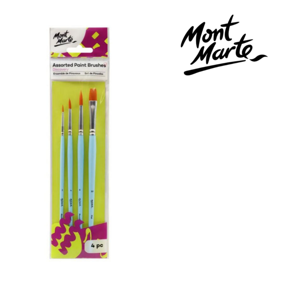 Mont Marte Brush Set, 4-Pieces, BMHS0040 P24-490