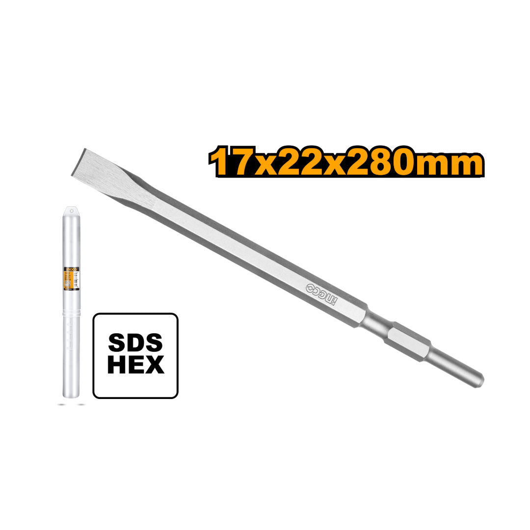 INGCO Hex Chisel, 17x280mm