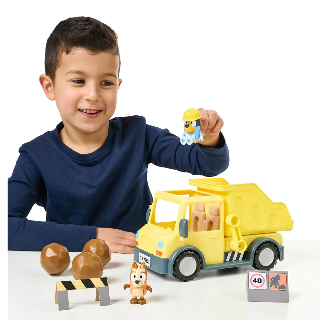 Bluey Dump Construction Truck Toy Set, 3+ years