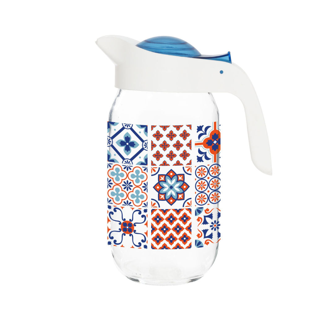 Herevin Stylish Plastic Decorated Mosaic Jug, 1L