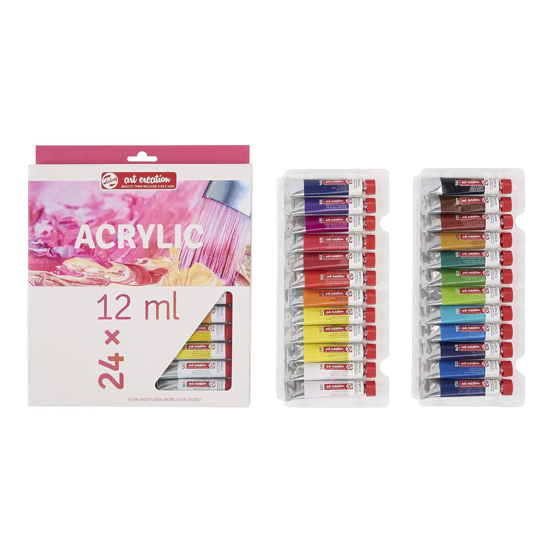 Royal Talens Acrylic Colour Set, 24×12 ml Tubes, 9021724M
