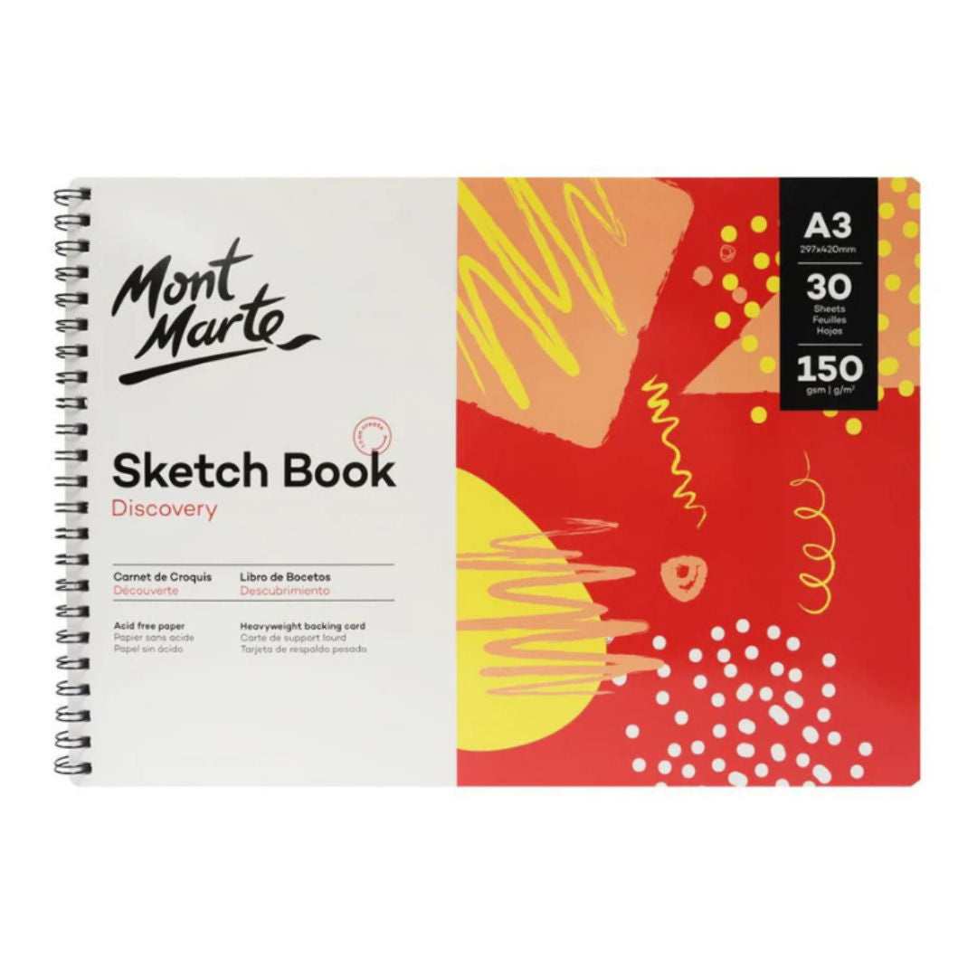 Mont Marte Sketch Book, 150 GSM, 30 Sheets