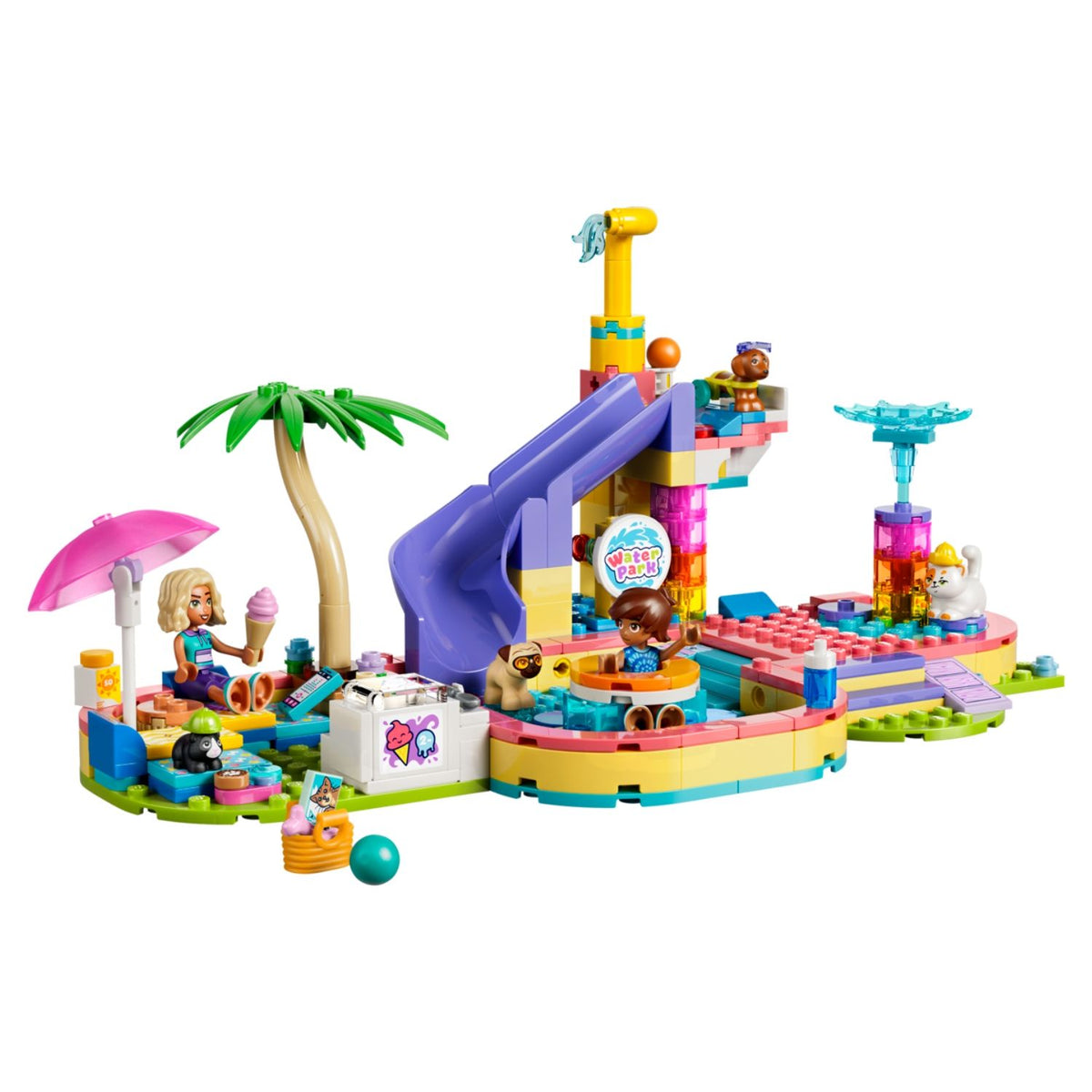 LEGO Friends 42676 Fun Water Park Day Building Toy Set, 278 Pieces for Girls Ages 6 Years and Above