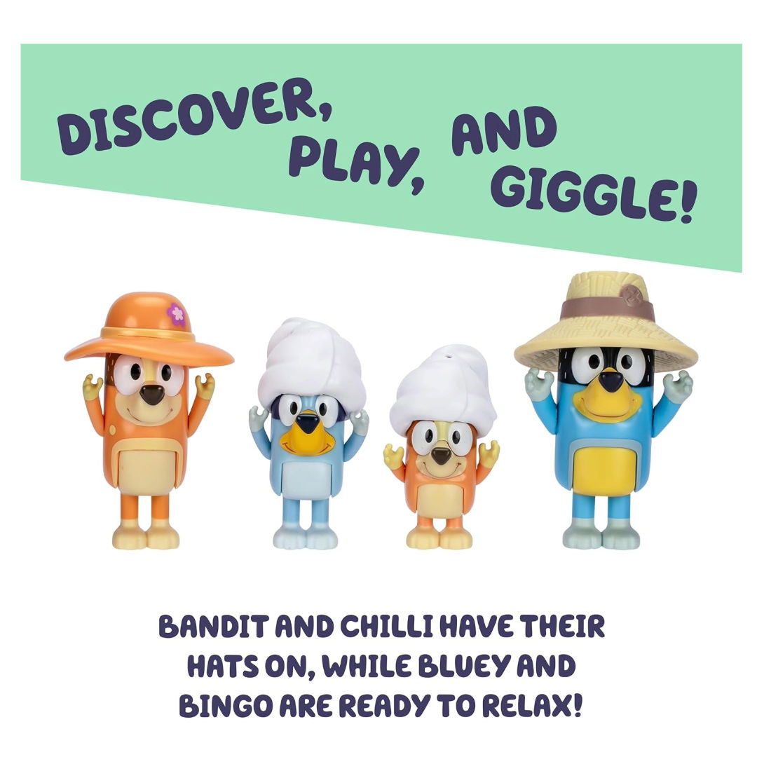 Bluey Family Trip Playset (Set of 4), 3+ years