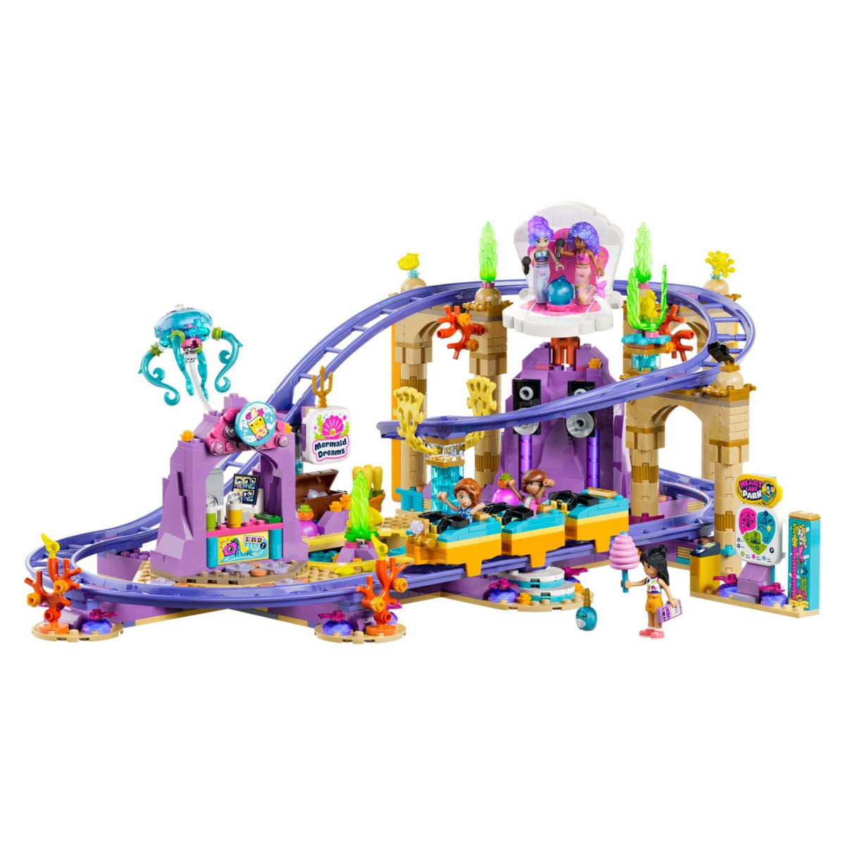 LEGO Friends 42703 Mermaid Roller Coaster Ride Building Toy Set, 864 Pieces for Girls Ages 8 Years and Above