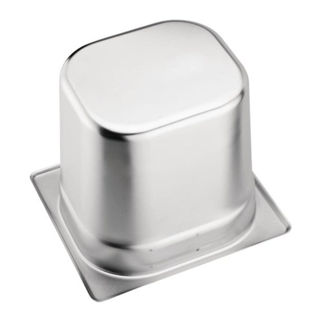 NISBETS M212, Stainless Steel, GN 1/6, Coffee Knocking Pot