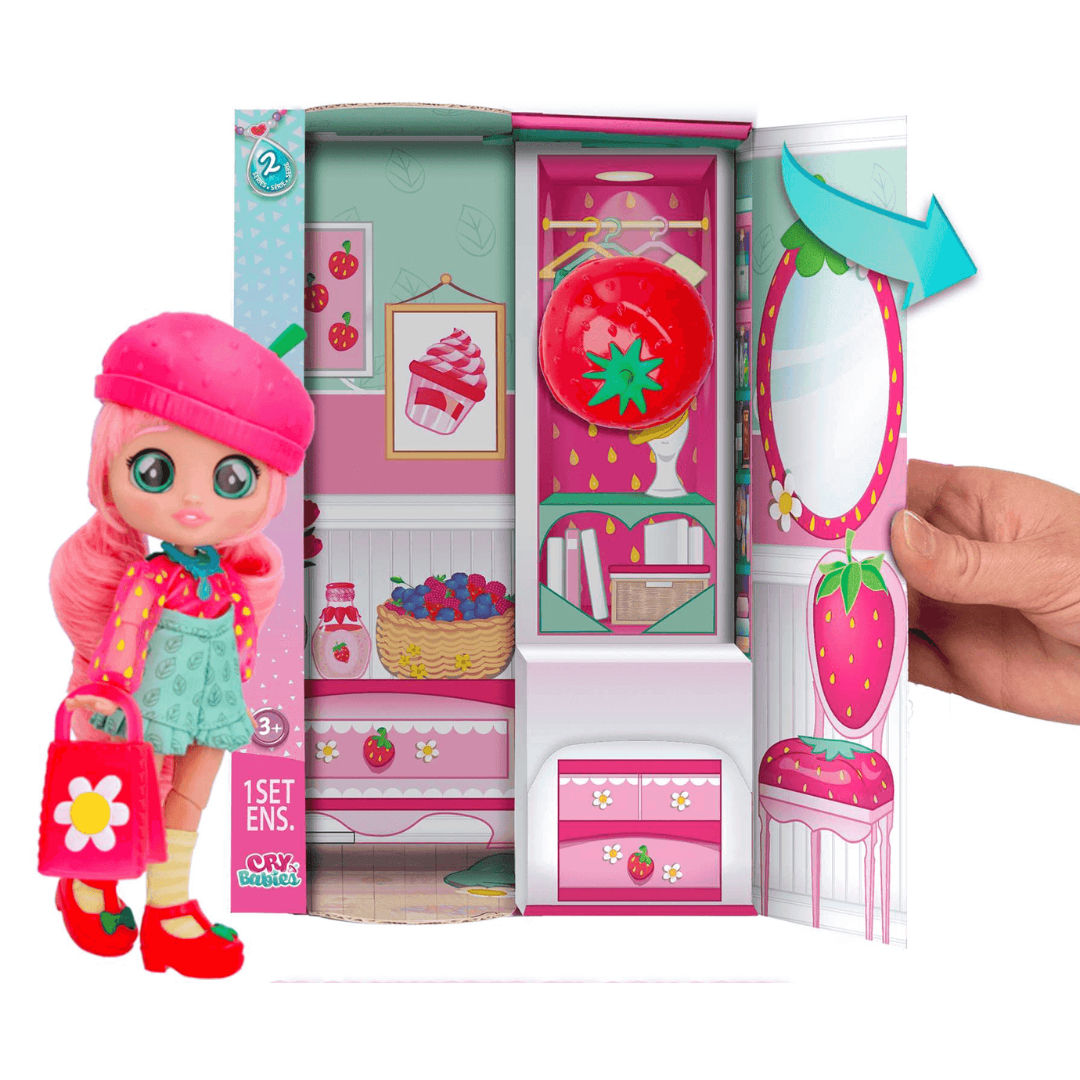 Cry Babies BFF Ella Fashion Doll with Surprises, For Age 3+ Years
