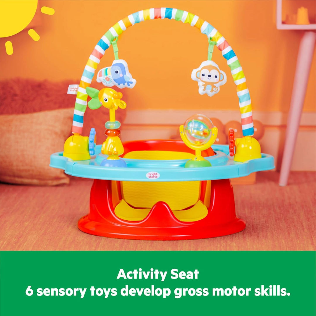 Bright Starts SuperSeat Playful Paradise 3-in-1 Activity Seat, (57 x 57 x 56.04 cm)