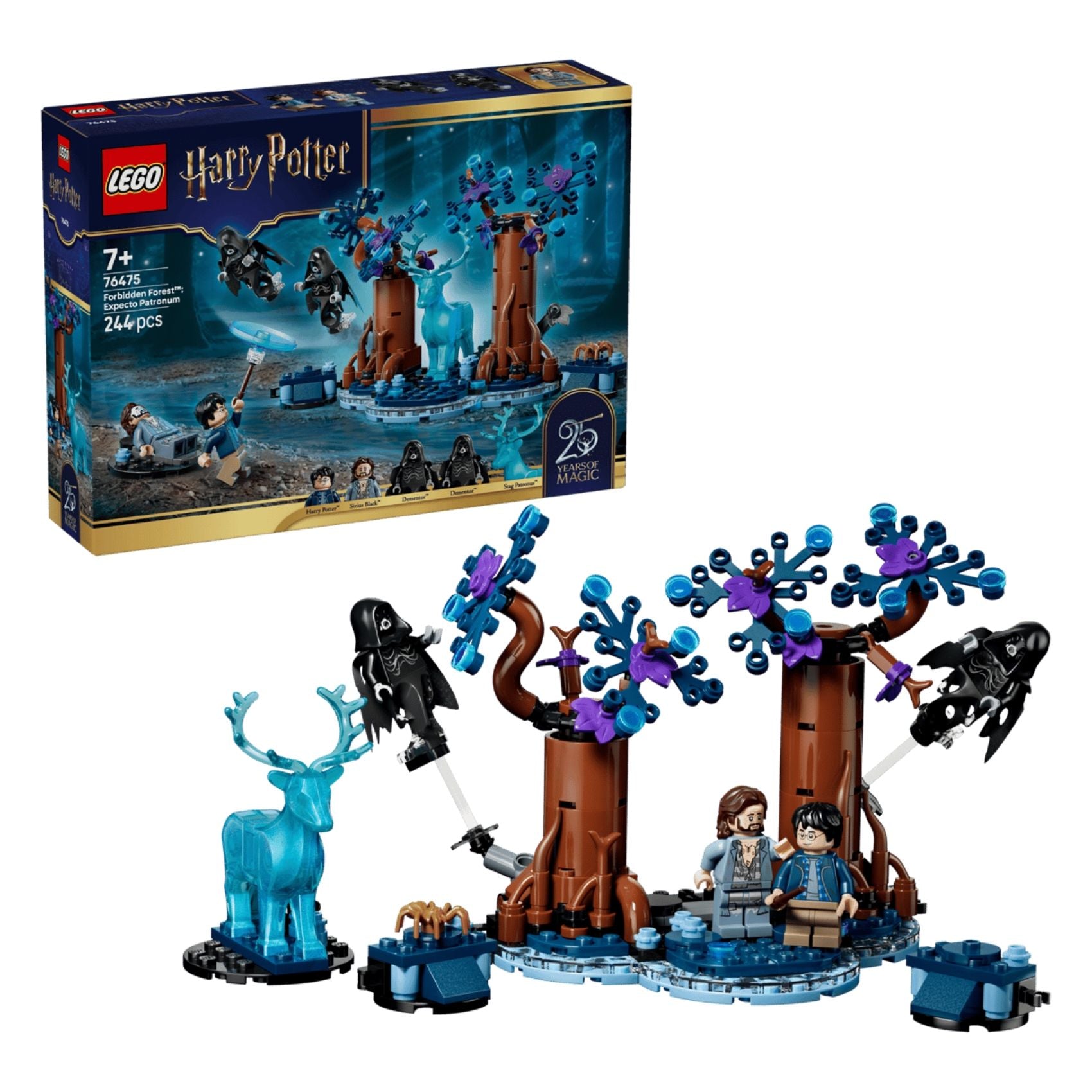 LEGO Harry Potter 76475 Forbidden Forest Expecto Patronum Building Toy Set, 244 Pieces for Girls and Boys Ages 7 Years and Above