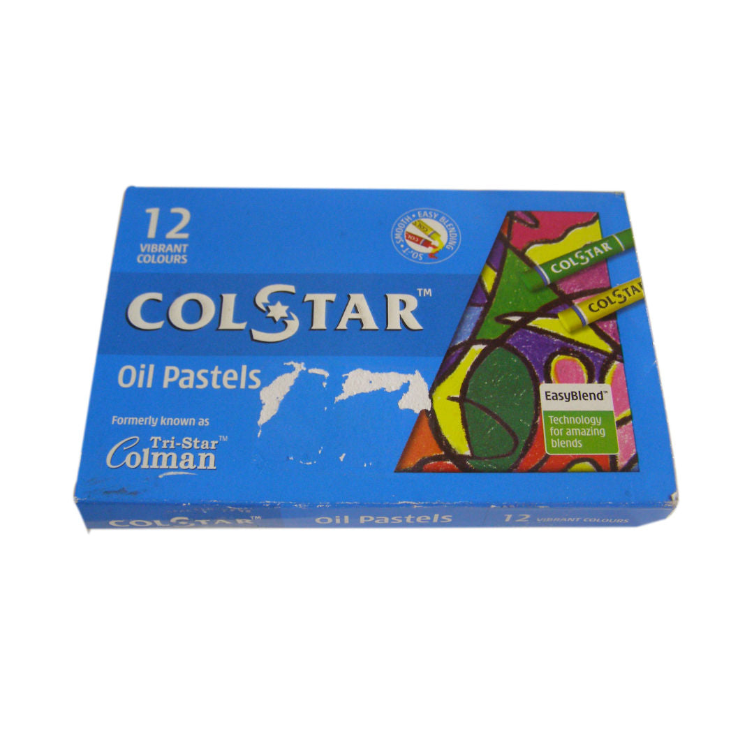 Colstar Oil Pastels Set Drawing & Coloring, 12 Color, 65x9mm