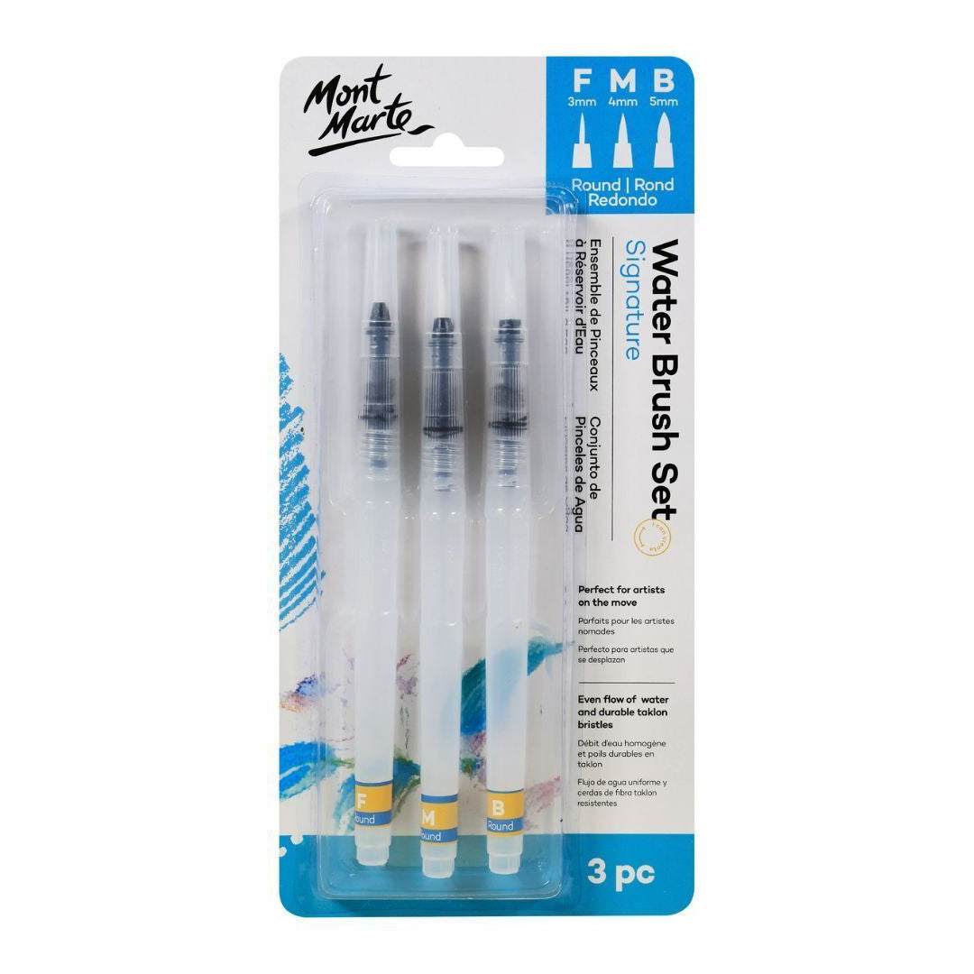 Mont Marte Water Brush, Set of 3, BMHS0035, P24-511