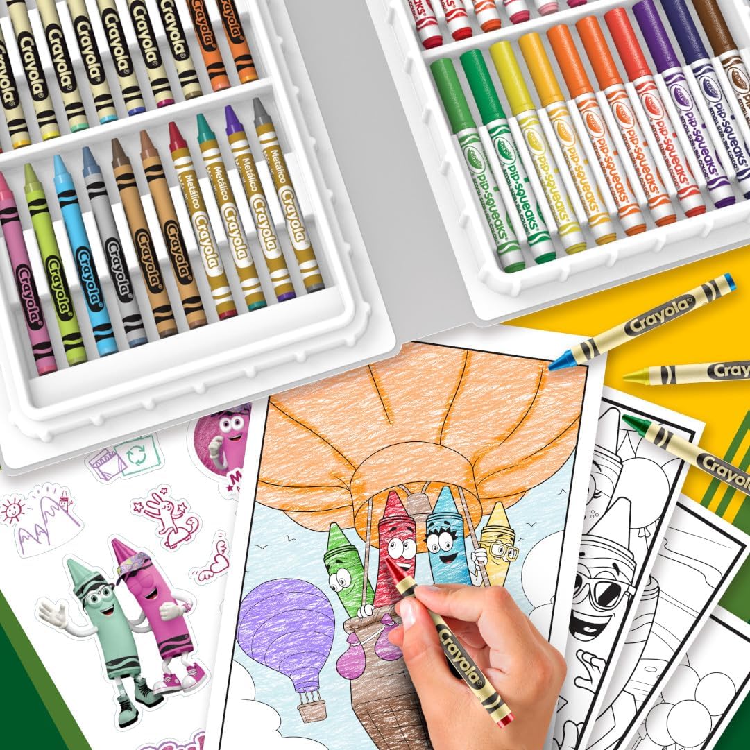 Crayola Limited Edition Blizz Collection Art Set, 60+ Pieces, Blue