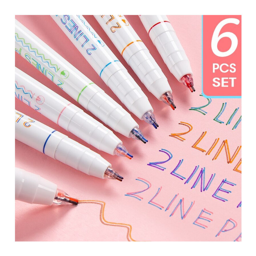 RSC 2-Line, Colour Pen Set, 6 Pieces, P21-213