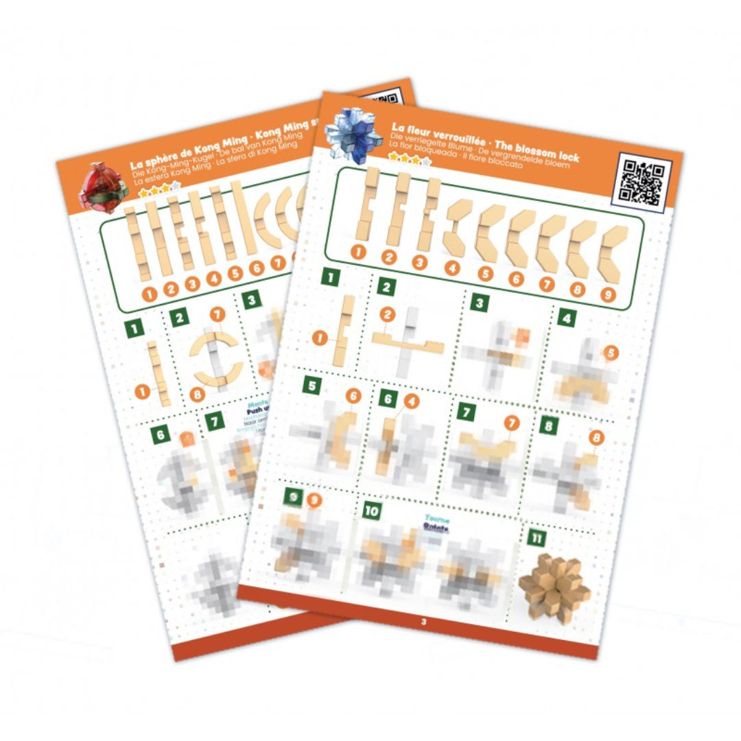Buki France Brain Buster Expert Level Chinese Puzzles, (Pack of 3)