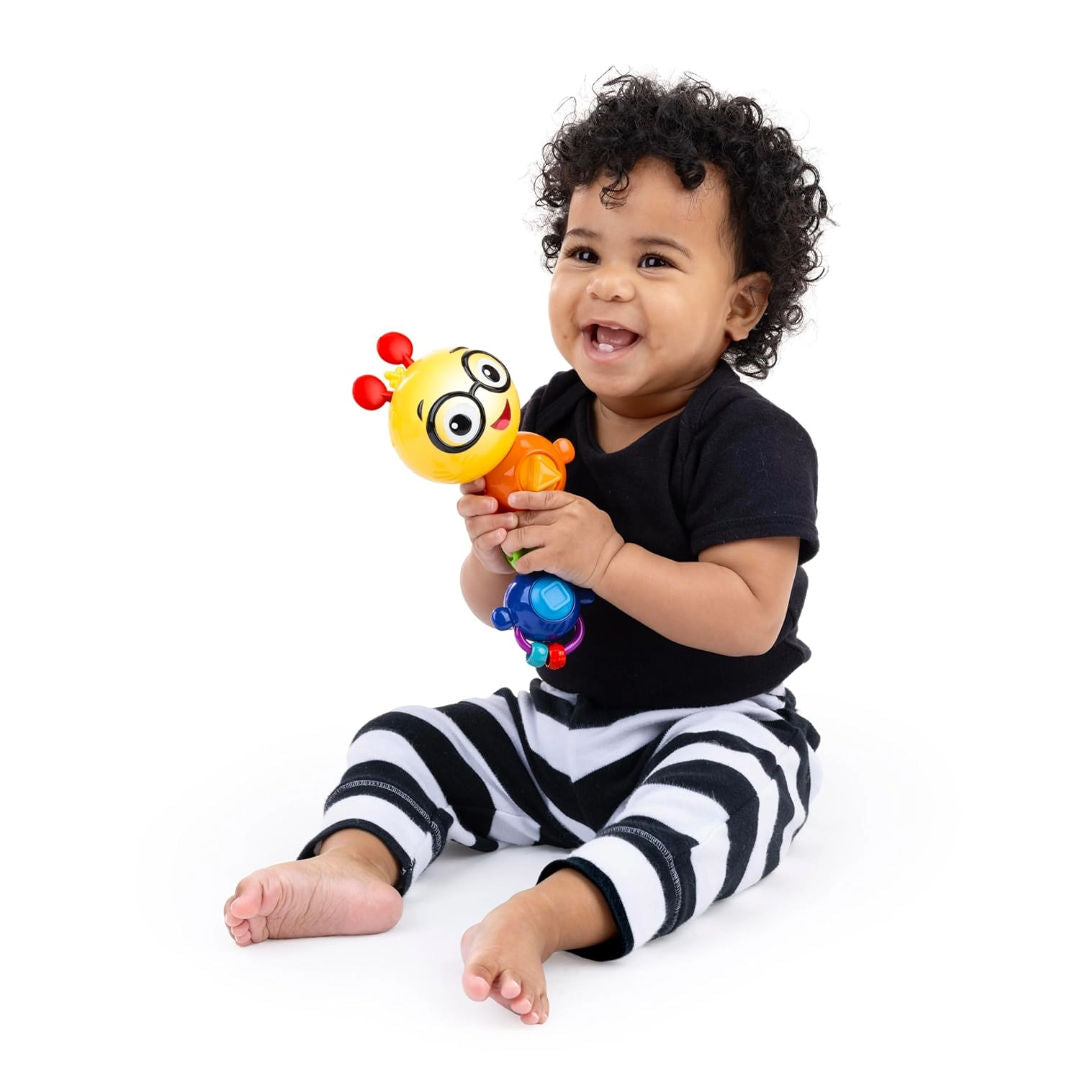 Baby Einstein Twist-a-Pal Cal Sensory Toy, with Music and Bead Chaser, 6 Months+