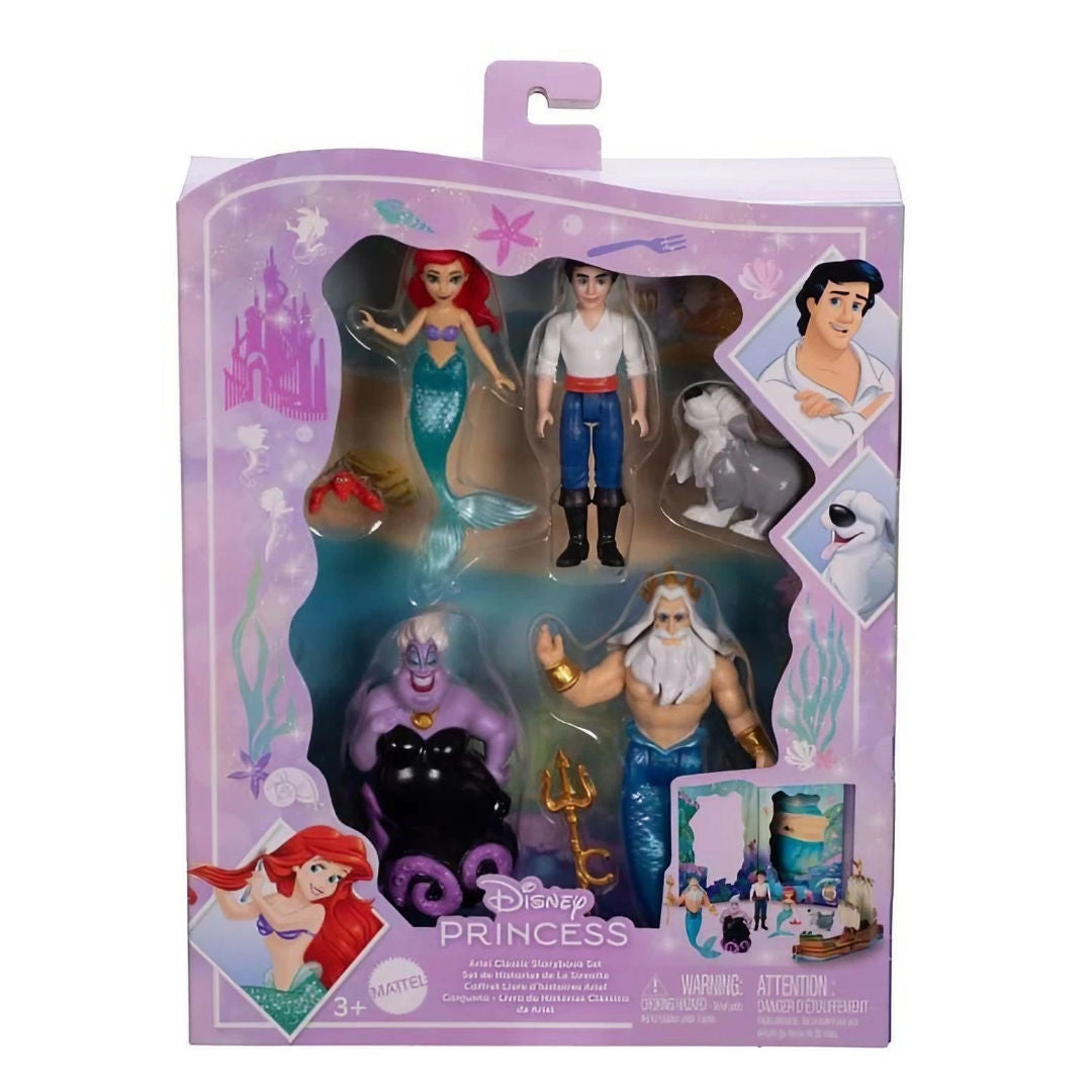 Disney Princess The Little Mermaid Ariel Mermaid Classic Storybook Playset, For Age 3+ Years