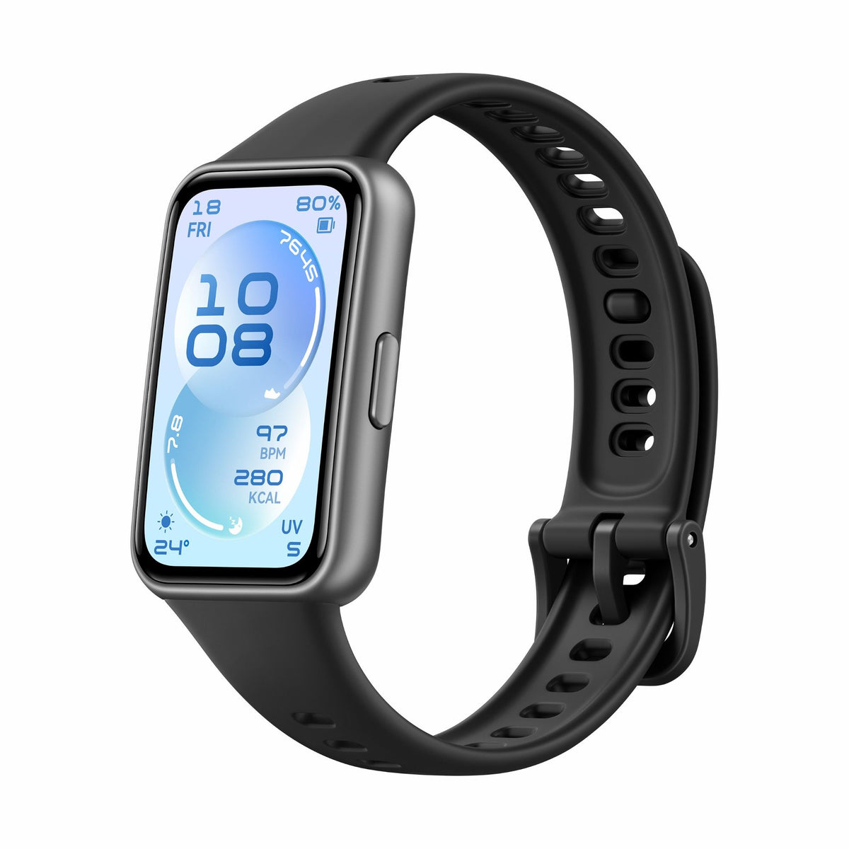 HUAWEI Band 11 Smart Fitness Band, Durable Polymer Case with Fluoroelastomer Strap