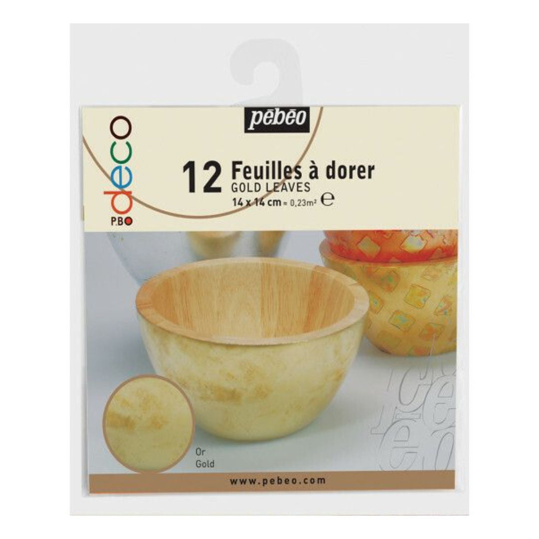 Pebeo Gilding Leaves Kit, 12 Pieces