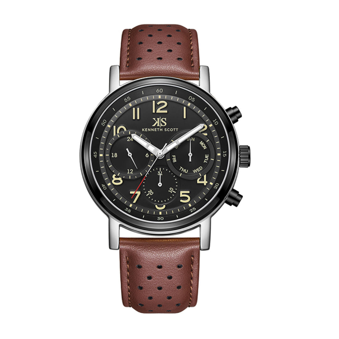 Kenneth Scott Men's Analog Watch, K24119 Series