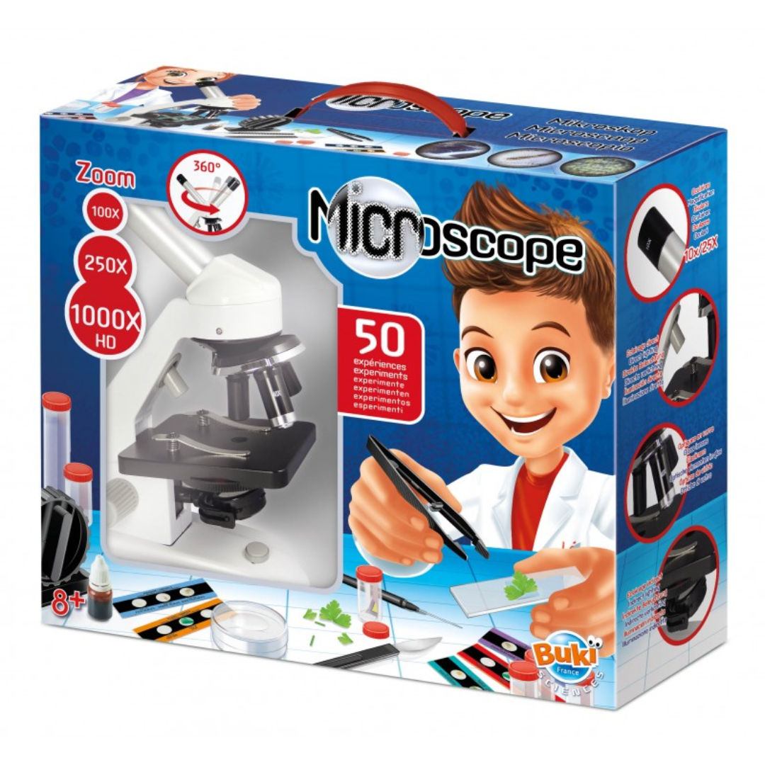 Buki France Microscope with 50 Experiments Science Kit