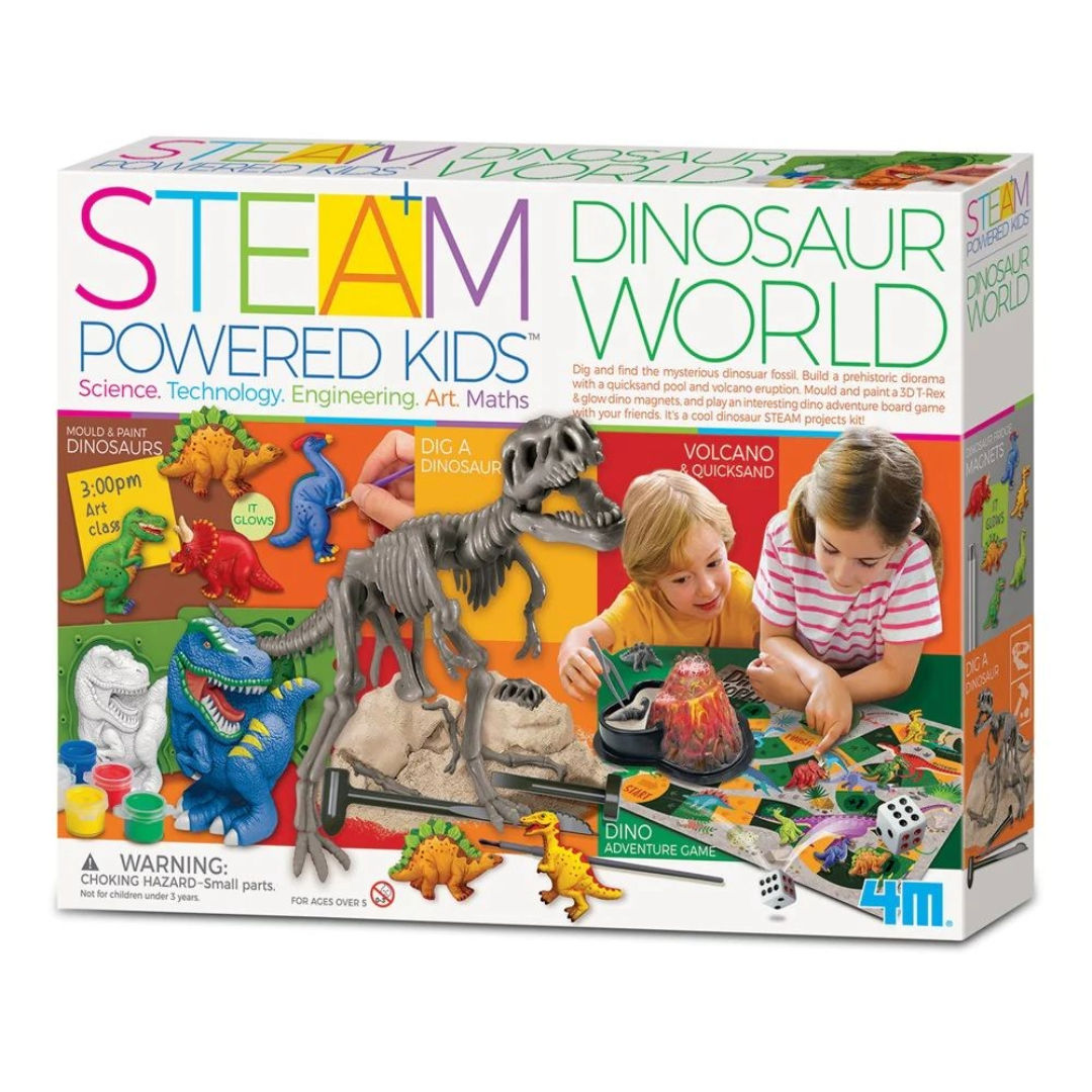 4M STEAM Powered Kids Dinosaur World Kit, 5+ Years