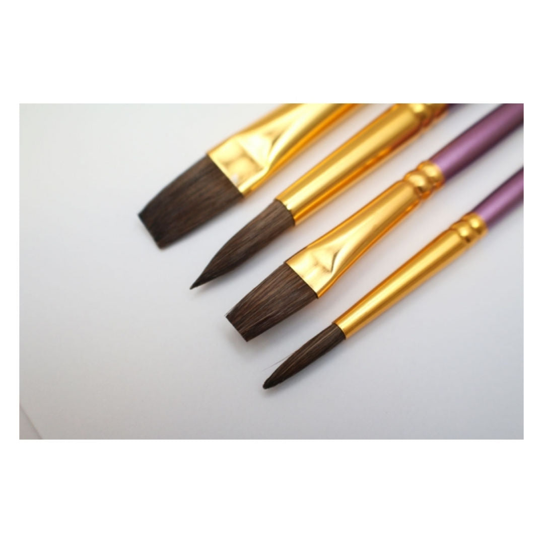 Mont Marte Brush Set, Gallery Series, 4-Pieces, BMHS0029