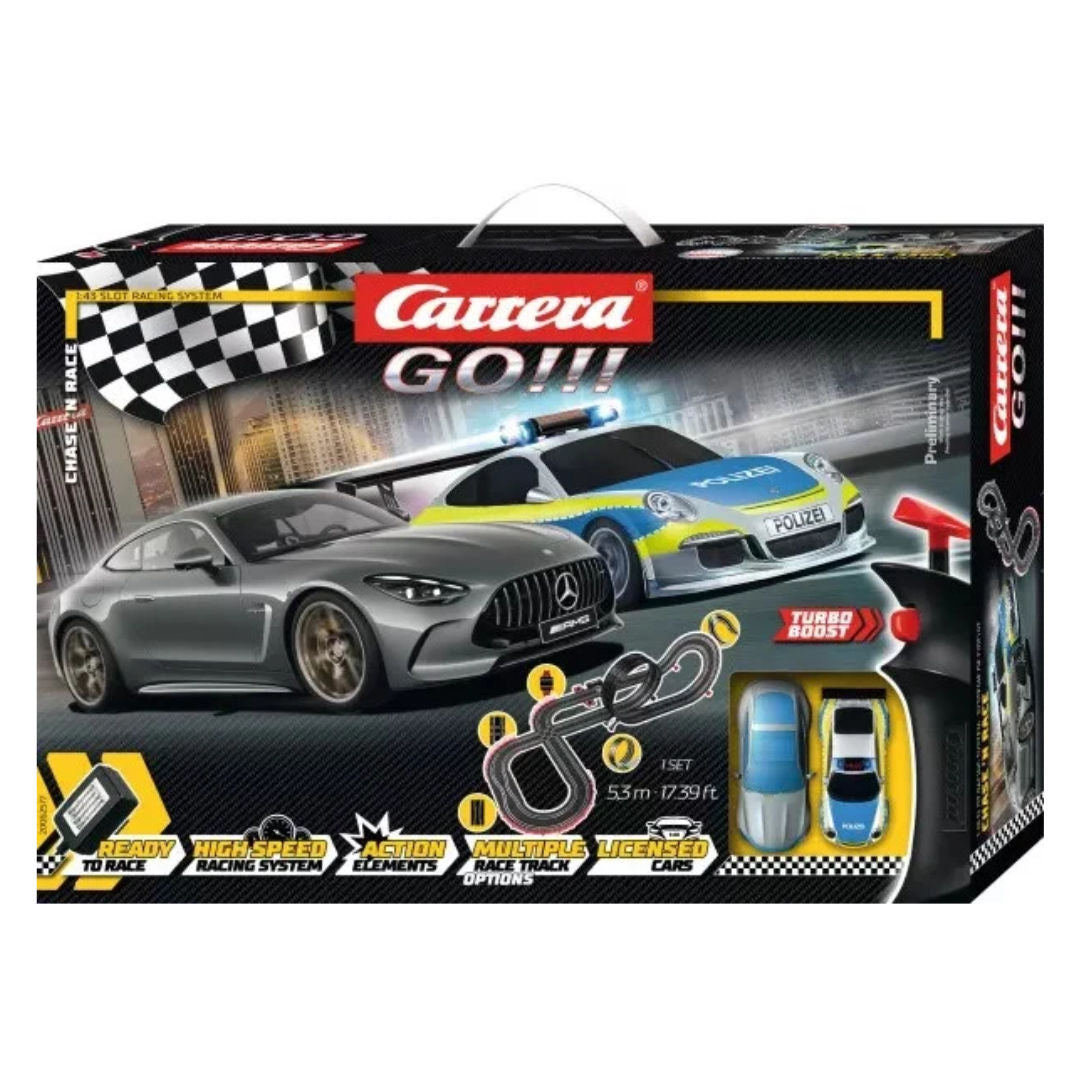 Carrera GO Chase N Race Slot Racing Track Set 5.3m, 6+ years